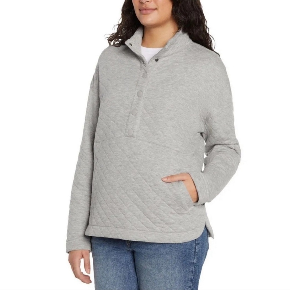 NWT Eddie Bauer Relaxed Fit Quilted Pullover - Picture 3 of 13